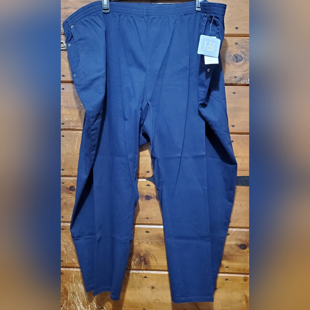 Women's Navy Blue Pants- Petite
